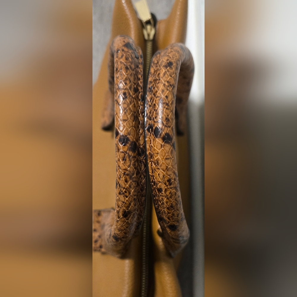 Michael Kors Rollins Large Python Embossed Satchel - image 5